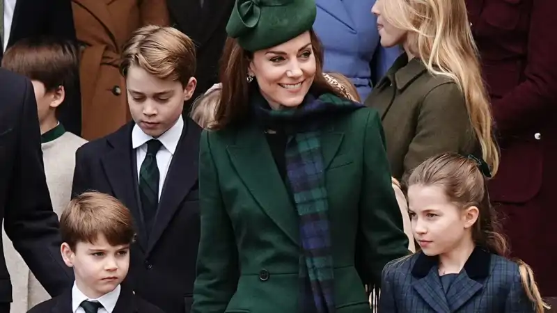 Kate Middleton con sus hijos