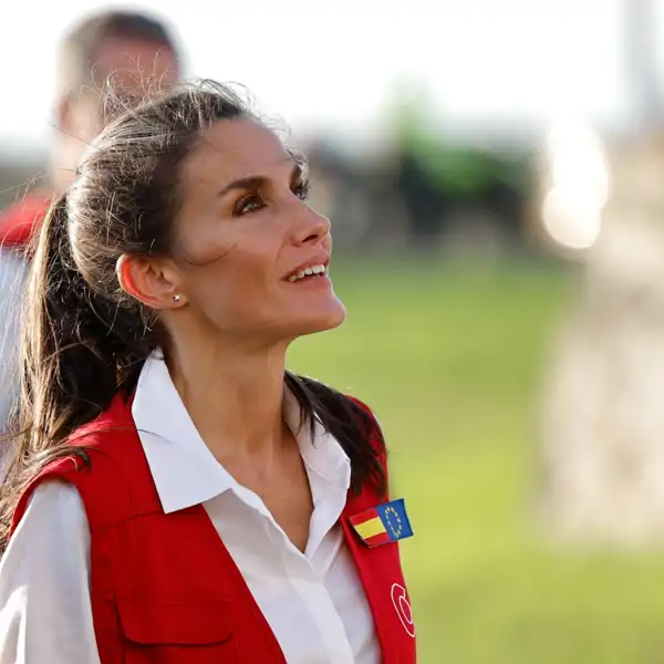 La Reina Letizia, foto de archivo de un anterior viaje de cooperación