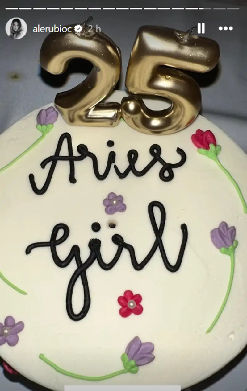 La tarta de cumpleaños de Alejandra Rubio