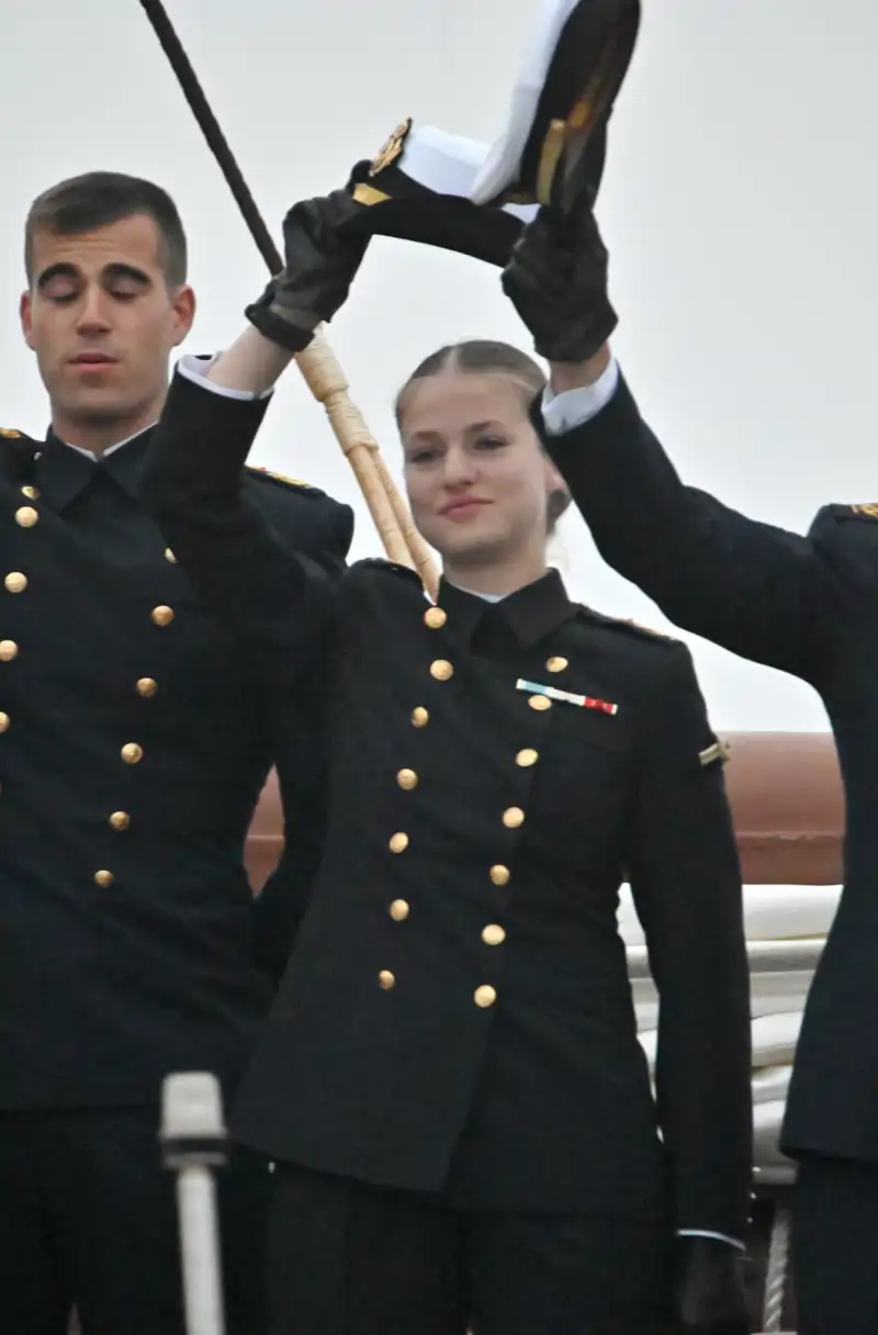 La Princesa Leonor, con una sonrisa tímida en su reaparición.