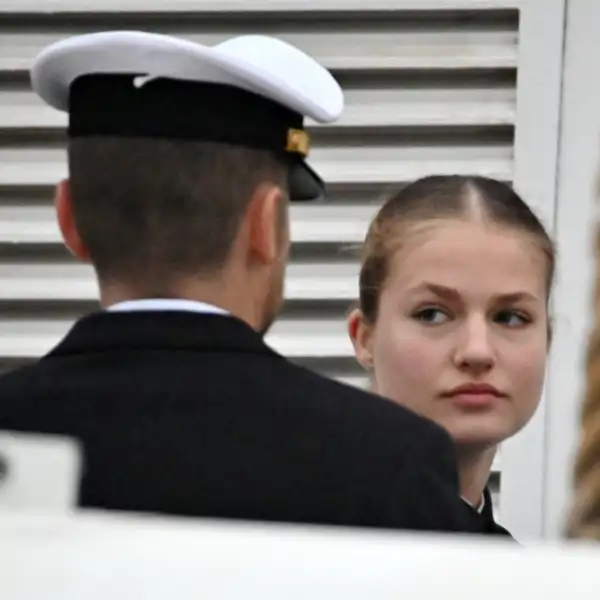 La Princesa Leonor desembarca en Chile. 