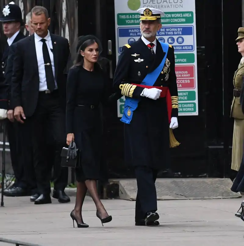 La Reina Letizia en el funeral de la Reina Isabel II de Inglaterra 