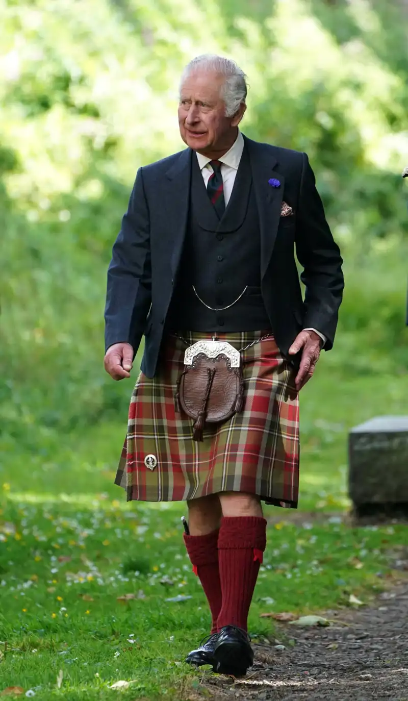 Carlos III, en una foto en Escocia.