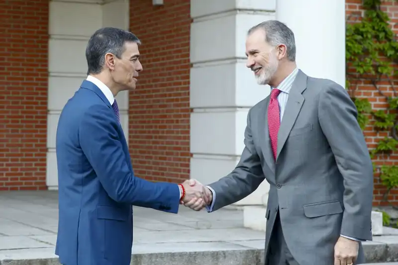 Rey Felipe y Pedro Sánchez