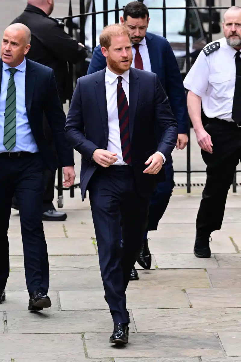 El Príncipe Harry durante su último juicio en Londres