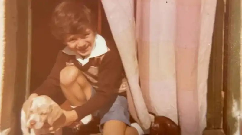 Roberto Brasero de pequeño