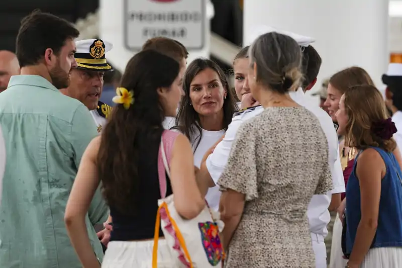 La Reina Letizia en la escala de Panamá del buque escuela Juan Sebastián de Elcano