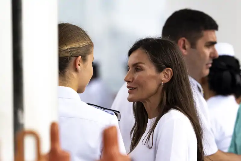 La Reina Letizia junto a su hija, la Princesa Leonor, en Panamá