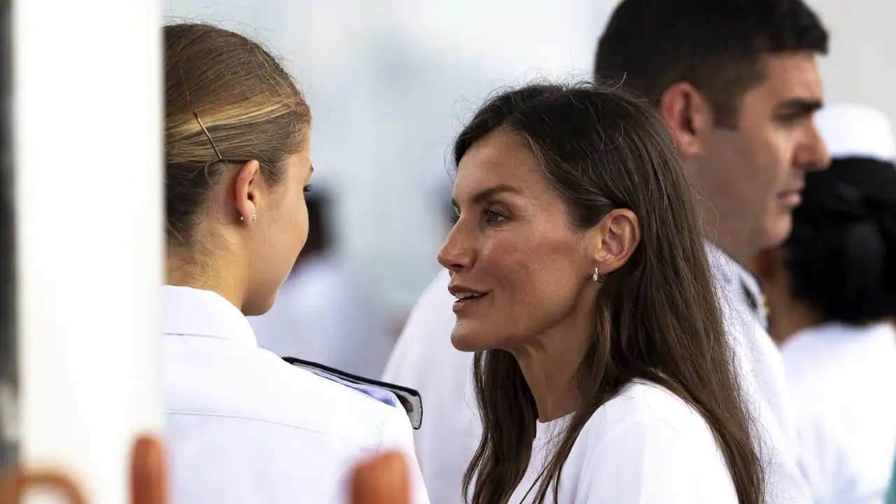 La Reina Letizia junto a su hija, la Princesa Leonor, en Panamá