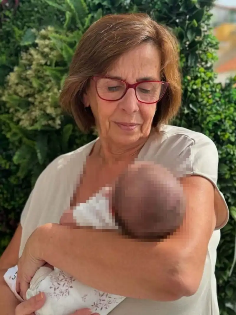 Merchi con su nieta, la hija de Anabel Pantoja y David Rodríguez
