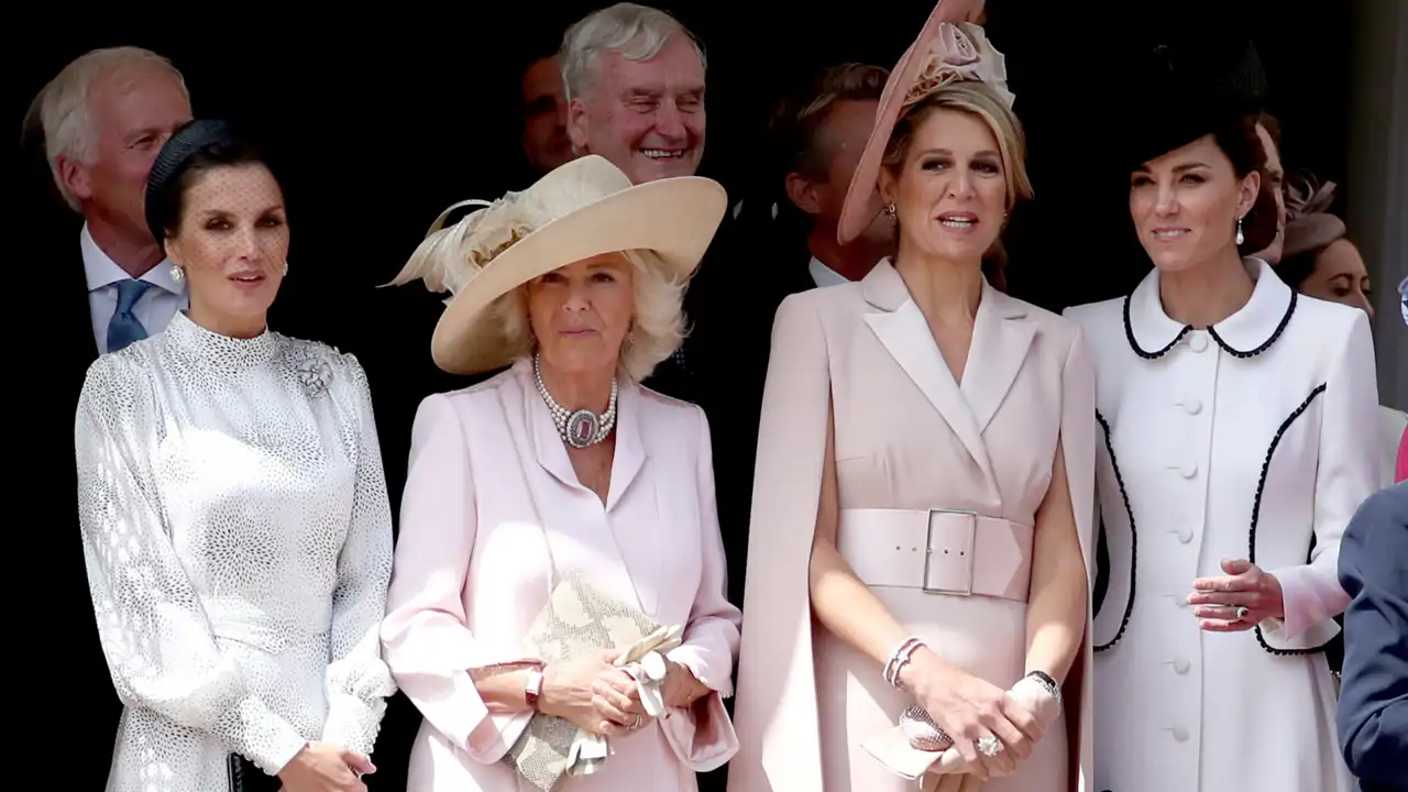 La Reina Letizia, Camilla, Máxima de Holanda y Kate Middleton.