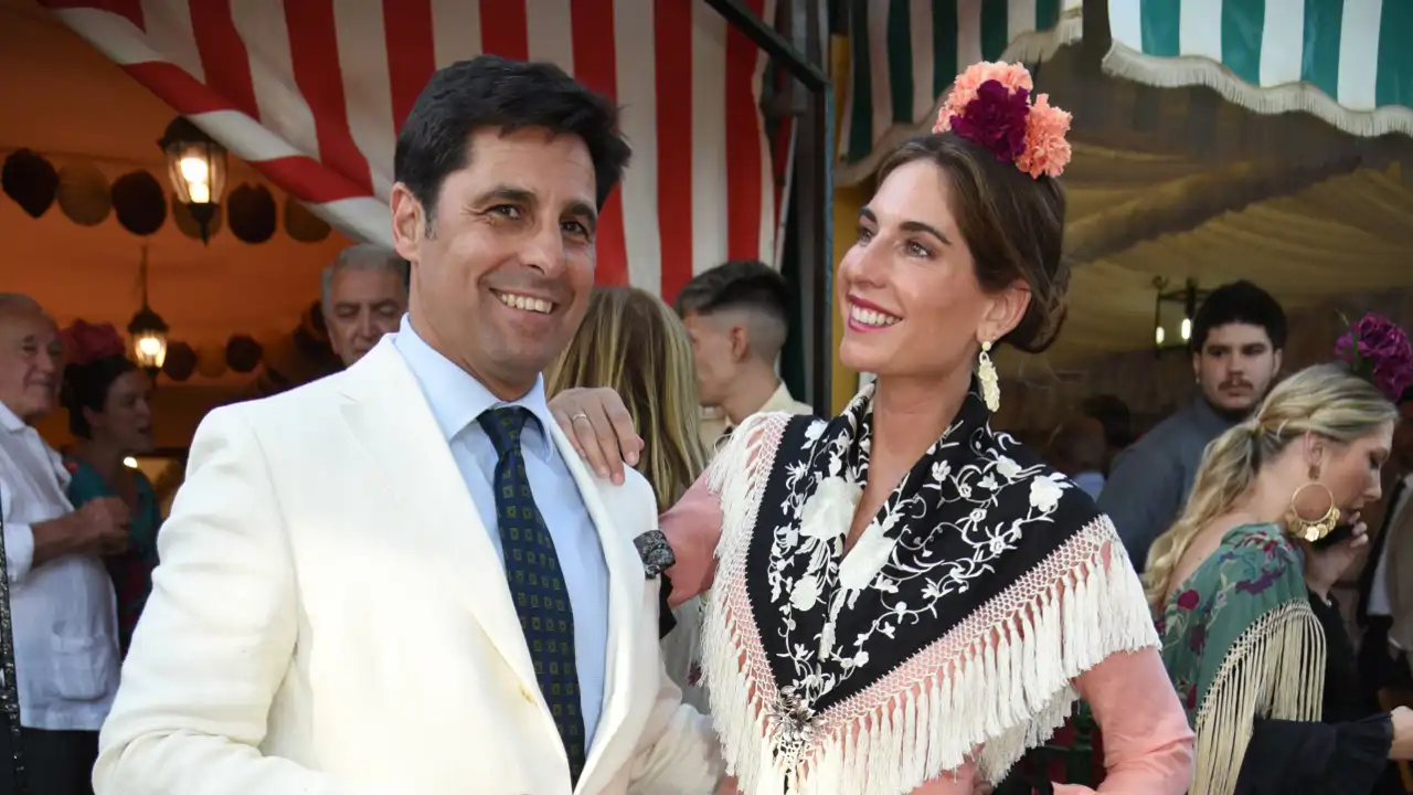Francisco Rivera y Lourdes Montes durante la Feria de Abril