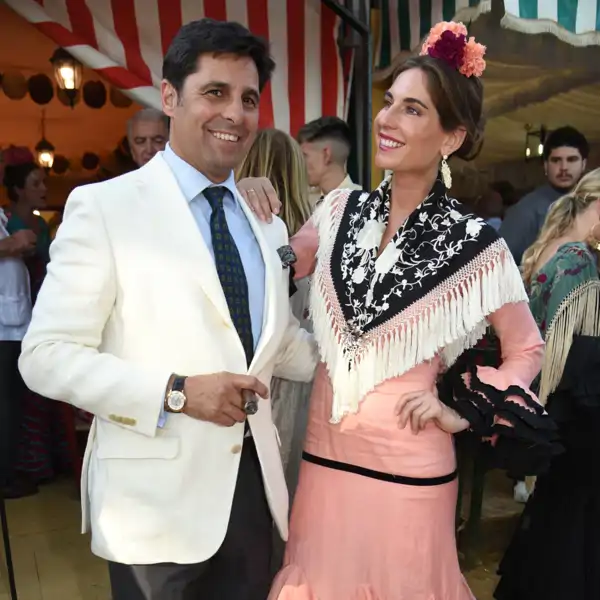 Francisco Rivera y Lourdes Montes durante la Feria de Abril
