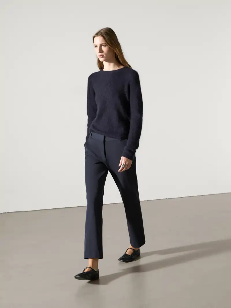 Pantalón straight tejido técnico de Mango 49,95 euros 