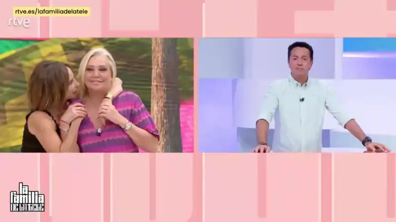 Belén Esteban y María Patiño en 'La familia de la tele'