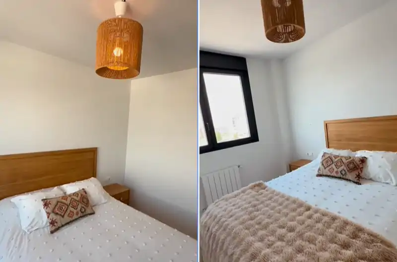 Habitación principal de la casa de Marta Riesco