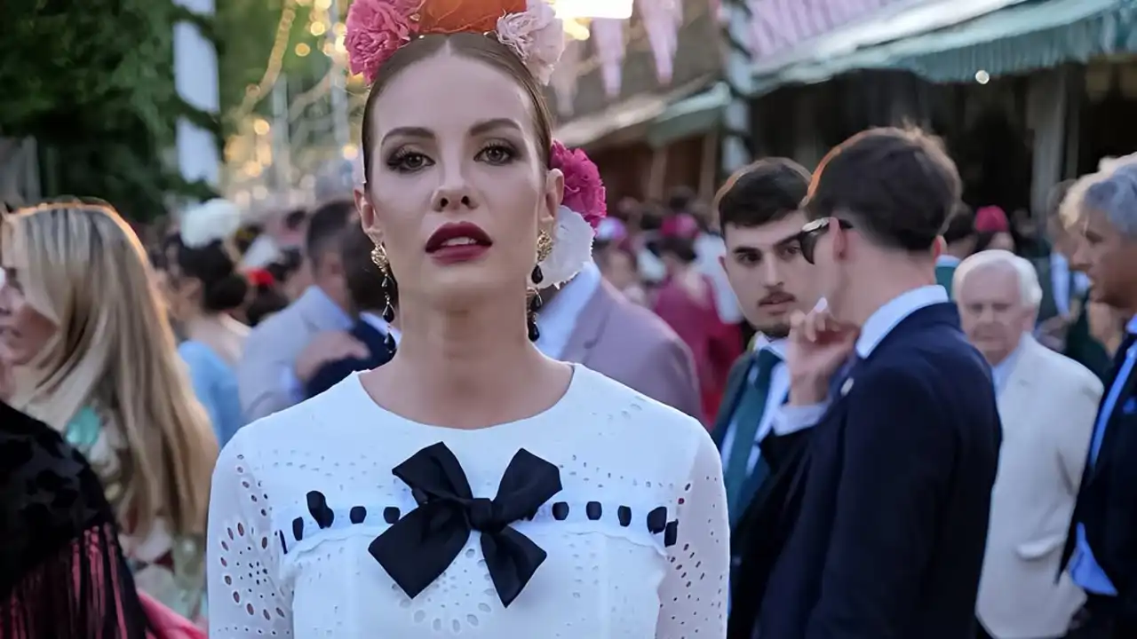 Jessica Bueno opta por el traje de flamenca más original hasta el momento. 