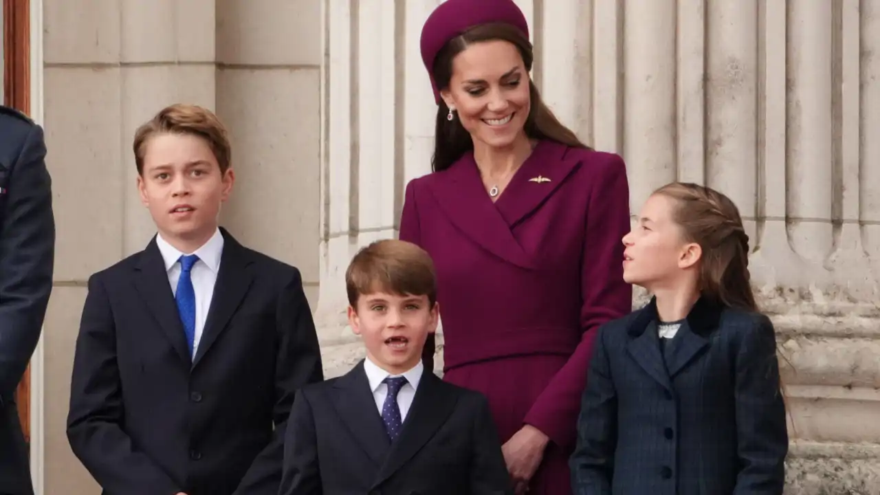 Kate Middleton y sus hijos, George, Charlotte y Louis.