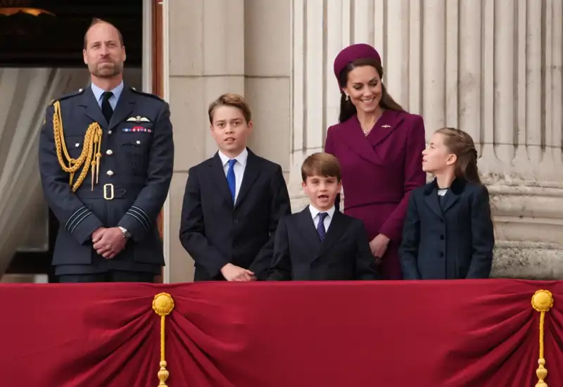 Kate Middleton y sus hijos, George, Charlotte y Louis.