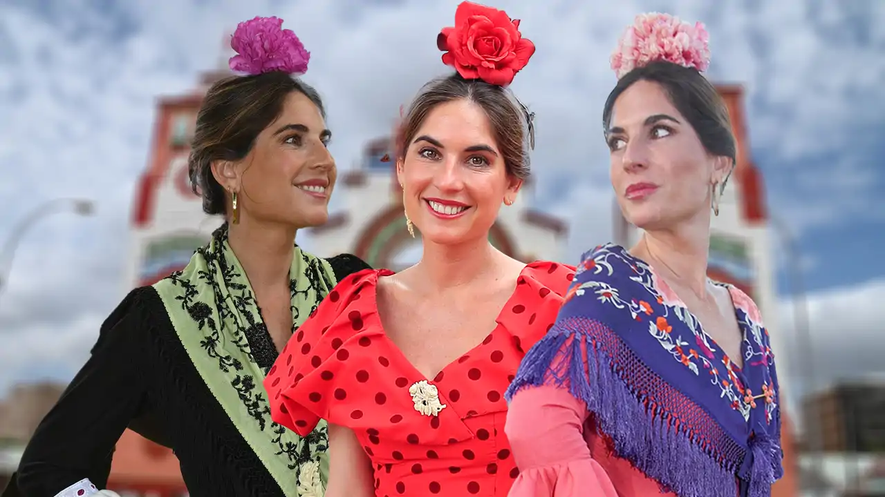 Lourdes Montes en la Feria de Abril