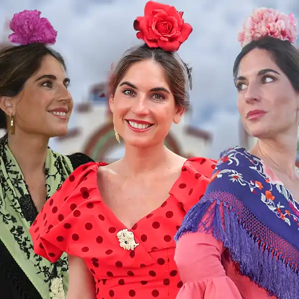 Lourdes Montes en la Feria de Abril