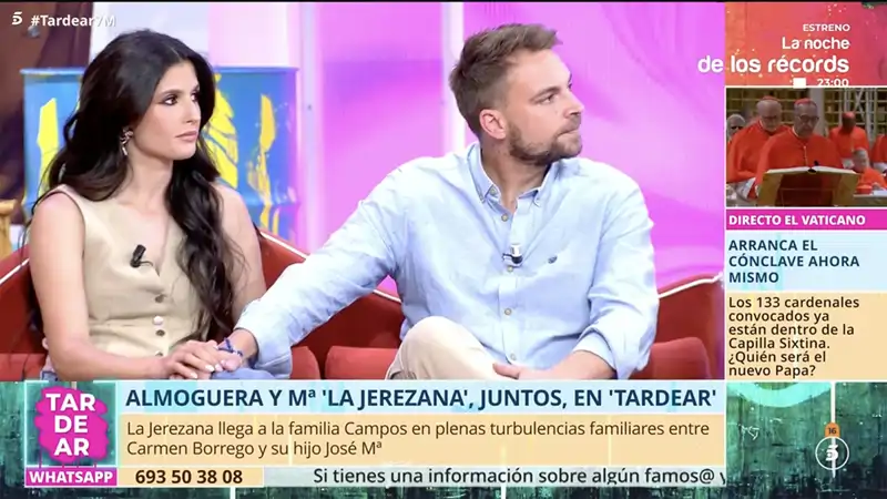 María Sánchez y José María Almoguera en 'TardeAR'