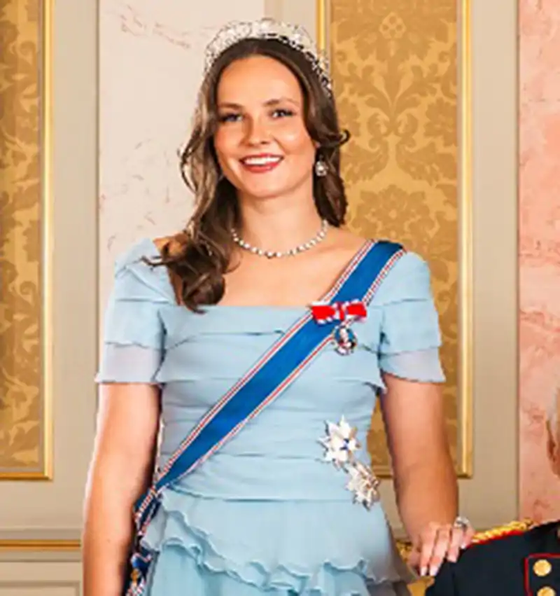 La princesa Ingrid, con la tiara de su 18 cumpleaños