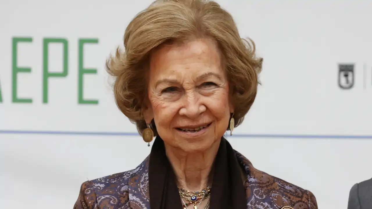 La reina Sofía durante un acto de agenda