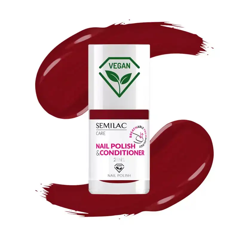 Pintauñas rojo clásico Semilac C-018