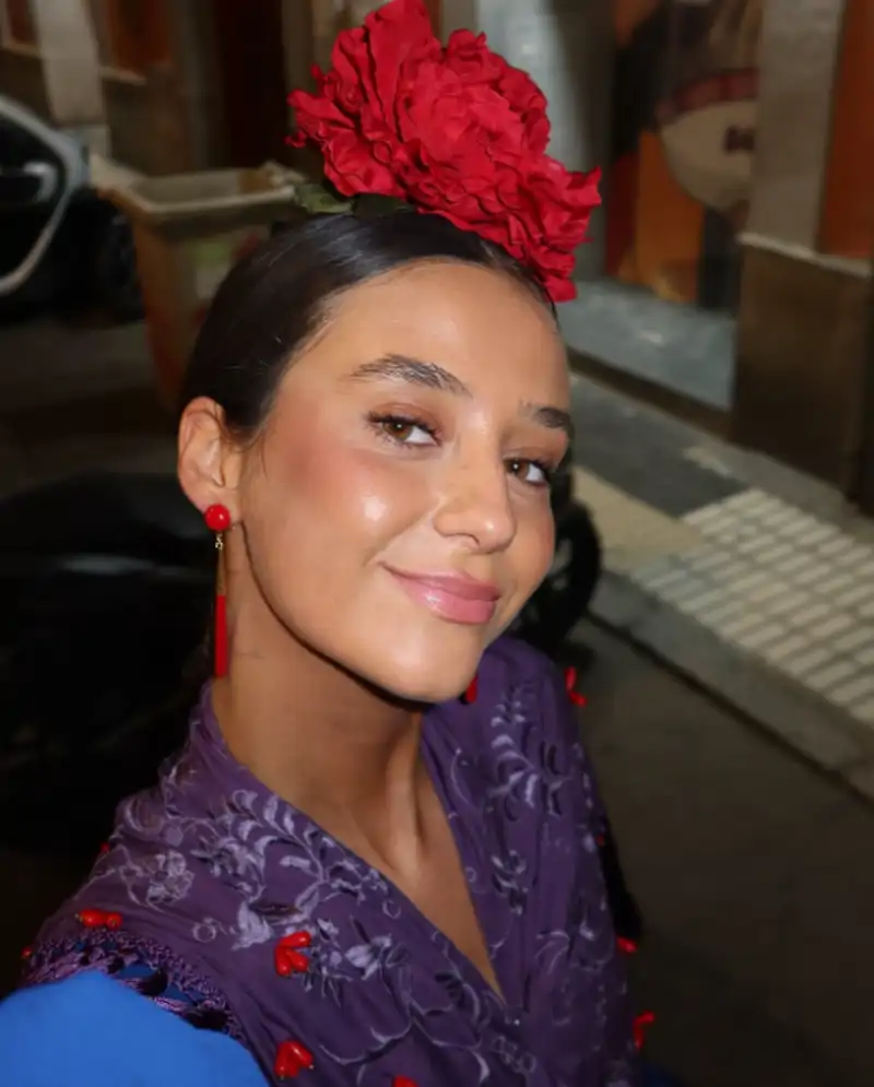 Victoria de Marichalar durante la Feria de Abril 2025