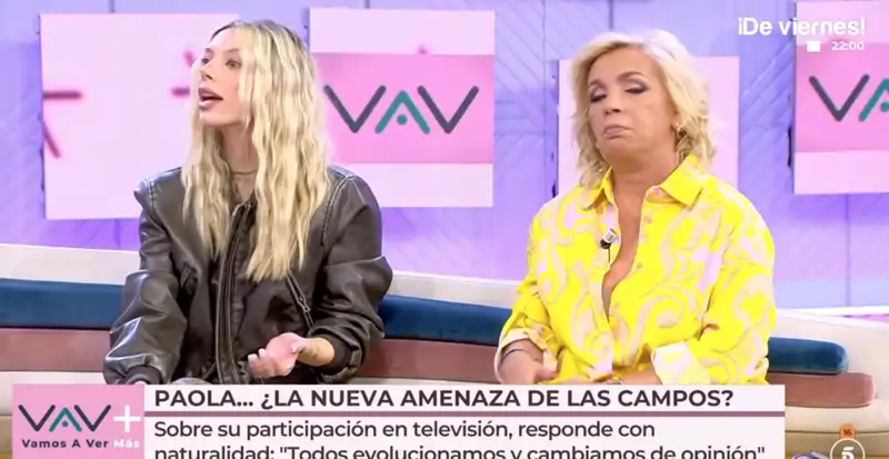 Alejandra Rubio y Carmen Borrego en 'Vamos a ver'