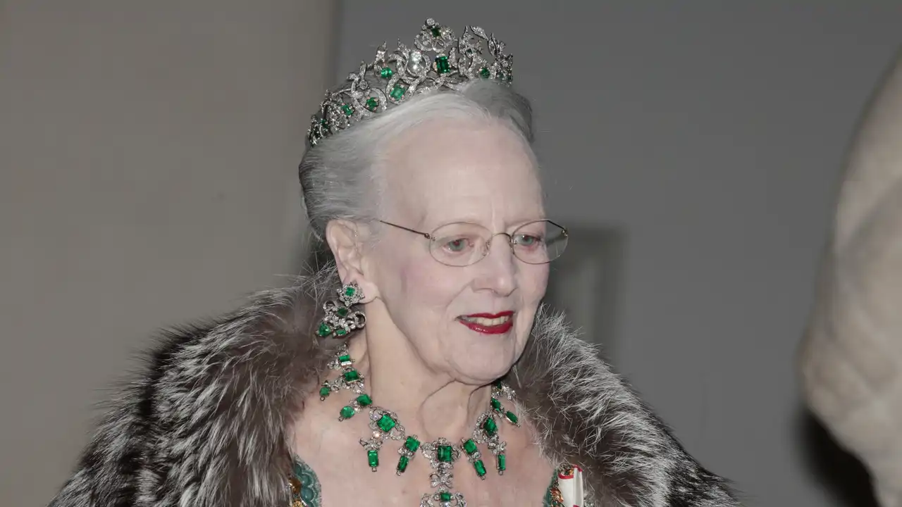 La Reina Margarita en un acto