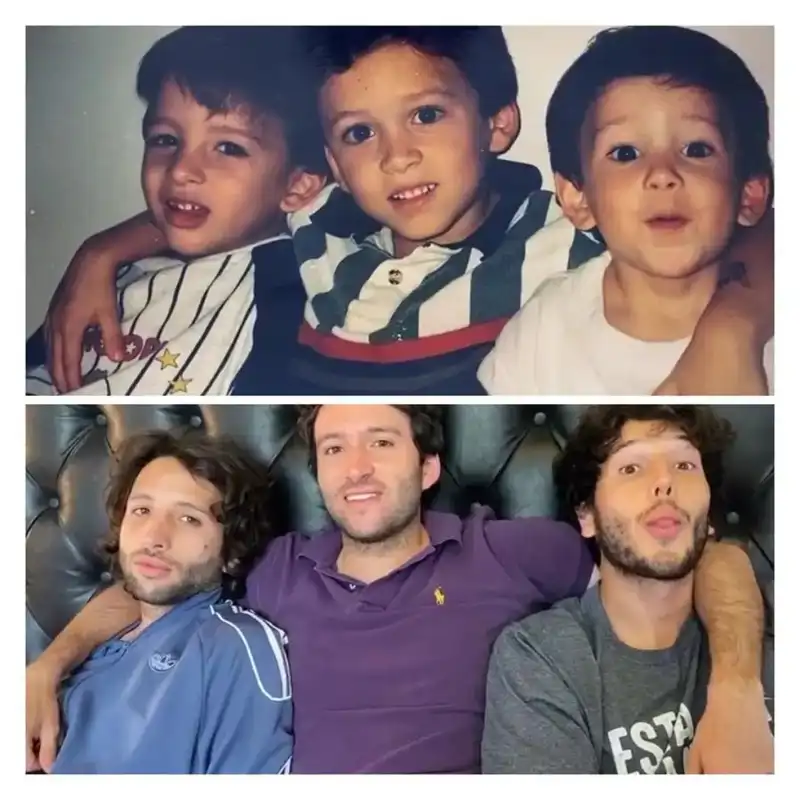 Sebastián Yatra con sus hermanos