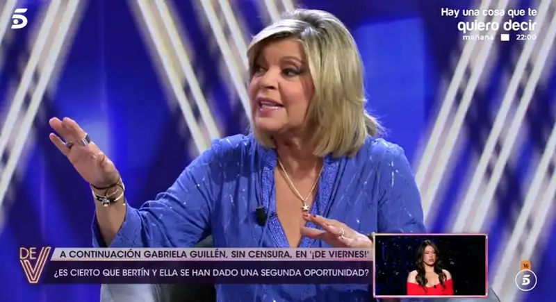 Terelu, enfadada con Antonio Rossi