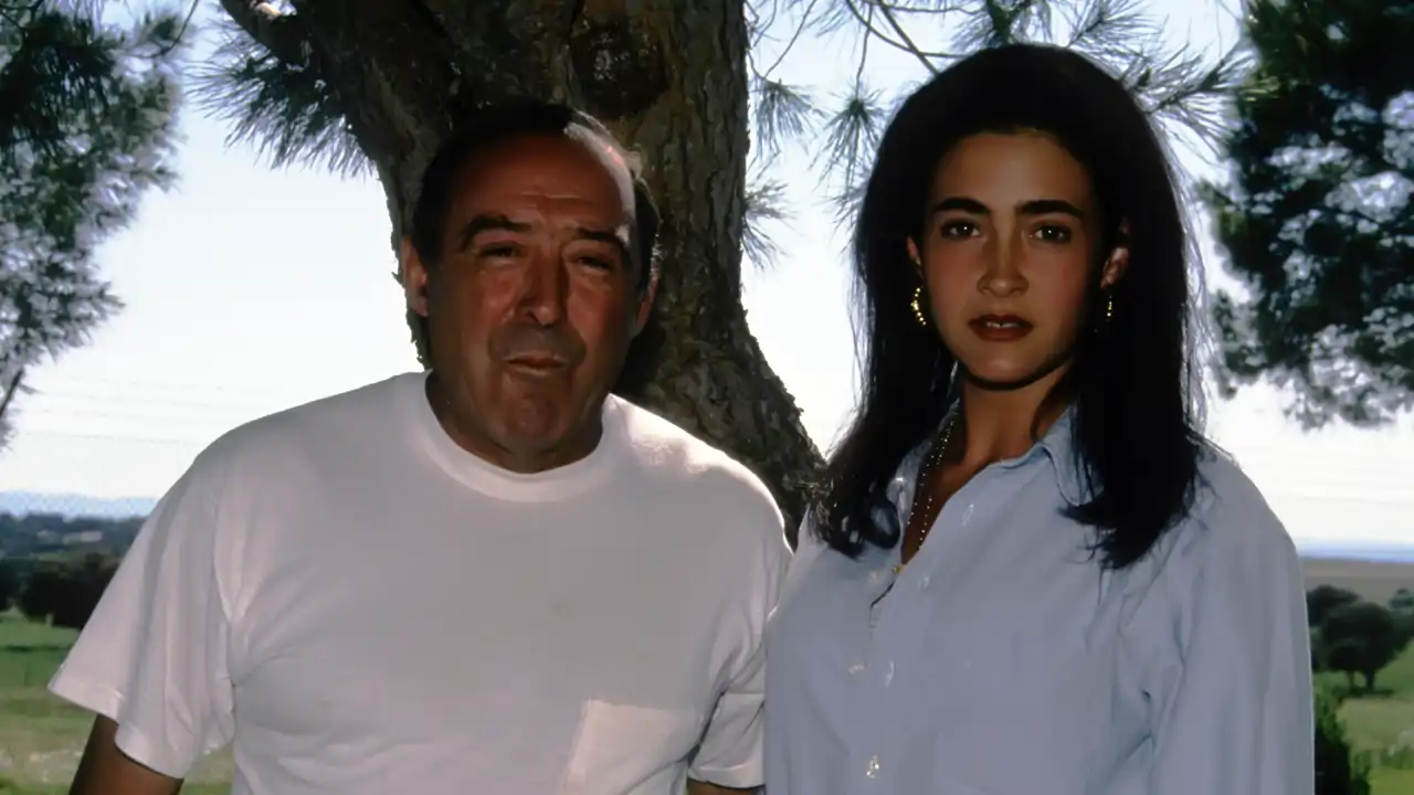 Vicky y Martín Berrocal y su padre, José Luis Martín Berrocal