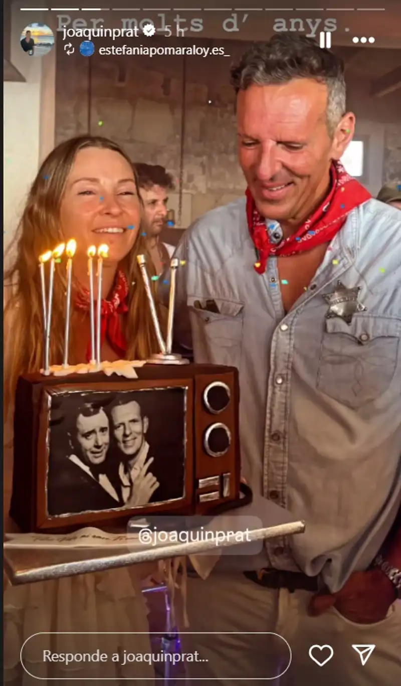 Joaquín Prat desvela el emotivo mensaje secreto de su fiesta sorpresa de cumpleaños