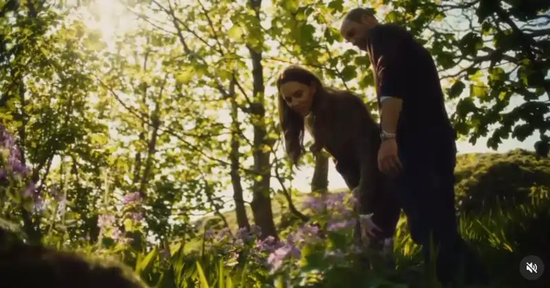 Frame del último vídeo de la princesa de Gales.