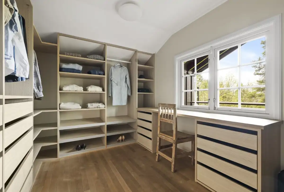 Un vestidor de la casa de Marta Luisa de Noruega.