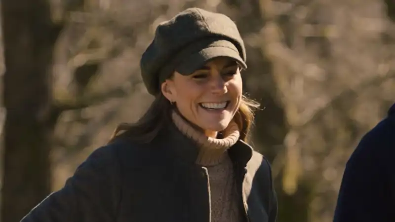 Kate Middleton muy sonriente
