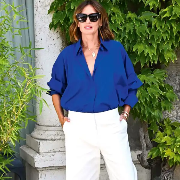 "Me he comprado estos pantalones blancos que acaban de llegar a Zara y parece que tengo 3 tallas menos" 