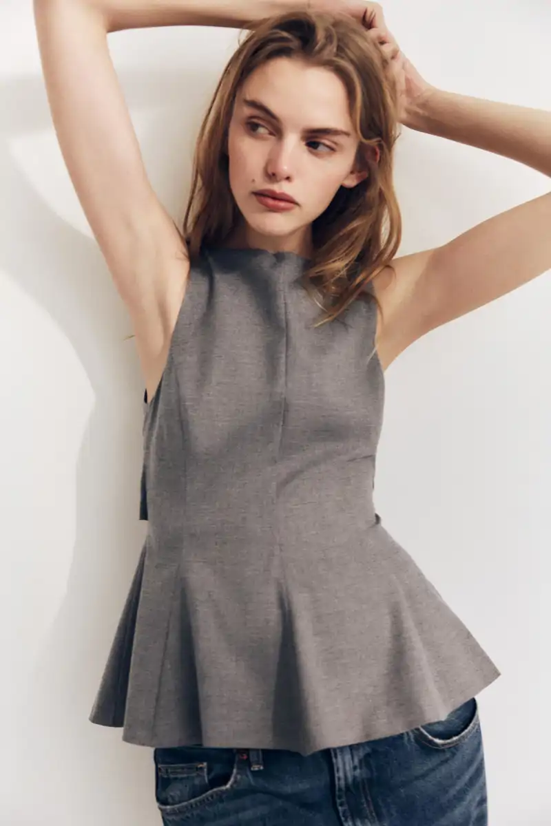 Top peplum lazada de Zara 25,95 euros 