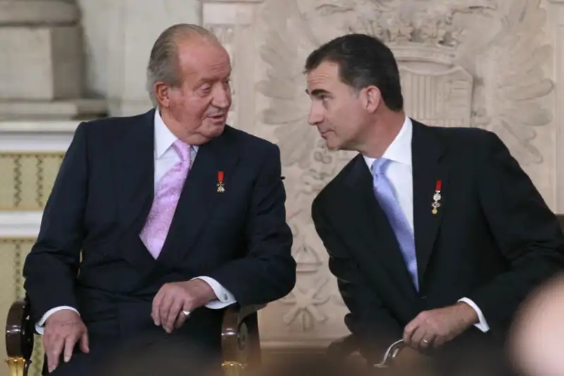 Juan Carlos I y Felipe