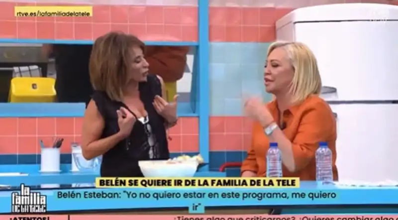 María Patiño y Belén Esteban, en 'La Familia de la tele'