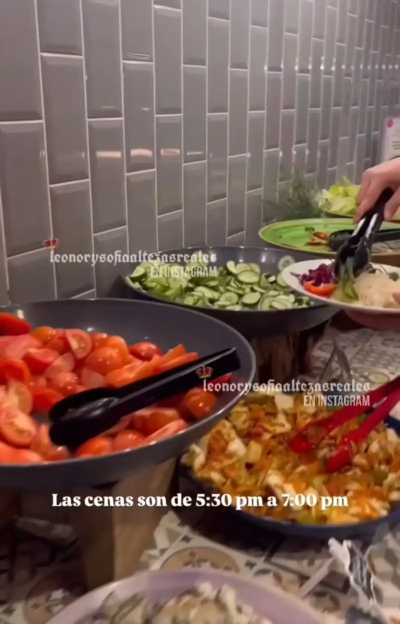 El menú de la Infanta Sofía en Gales