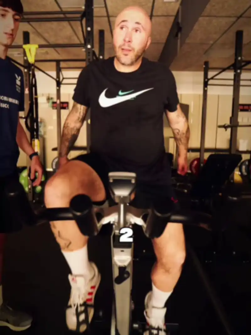 Kiko Rivera entrenando