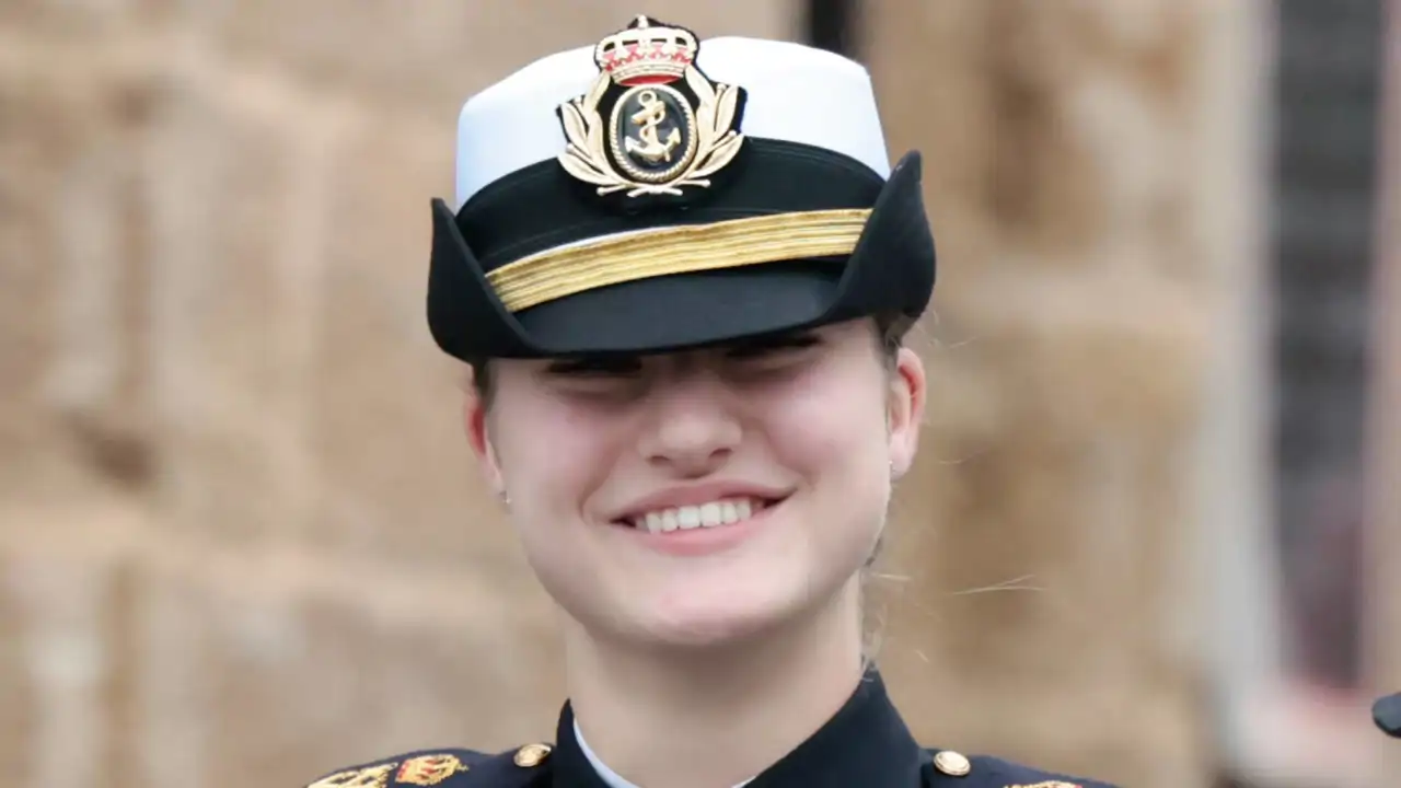 La Princesa Leonor muy sonriente