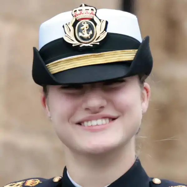 La Princesa Leonor muy sonriente
