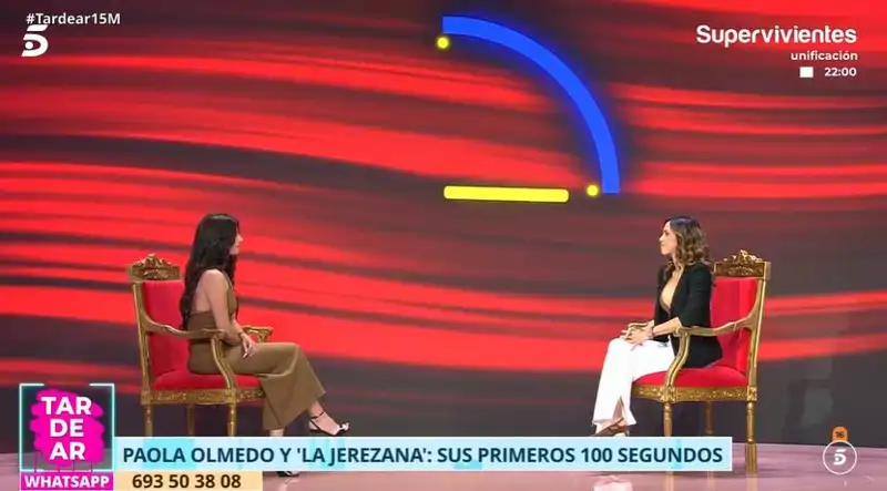Paola Olmedo y María Sánchez en un cara a cara