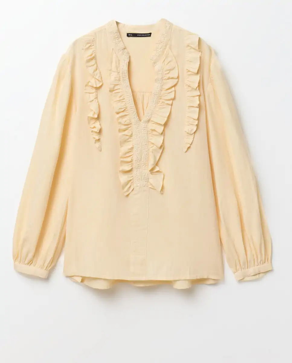 Blusa amarillo mantequilla de Sfera