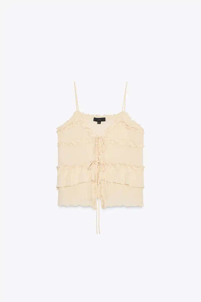 Top punto volantes de Zara 19,95 euros 